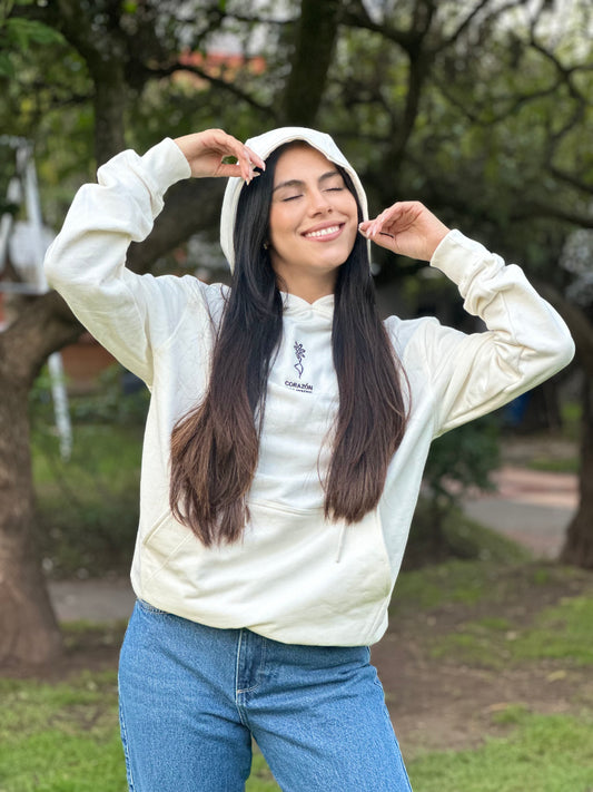 Hoodie Básico Premium – Ellas Inspira: Corazón Valiente