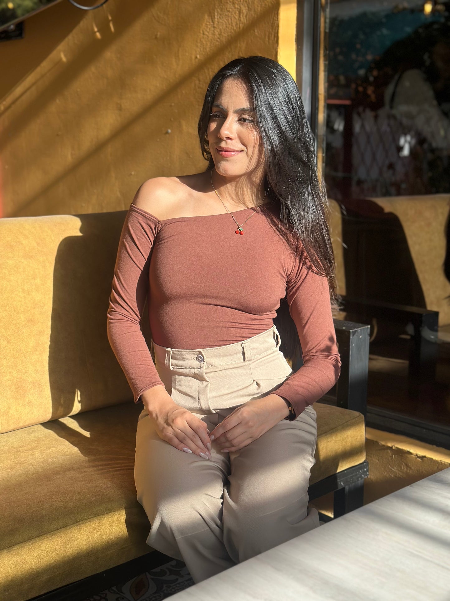 Blusa Maya cafe