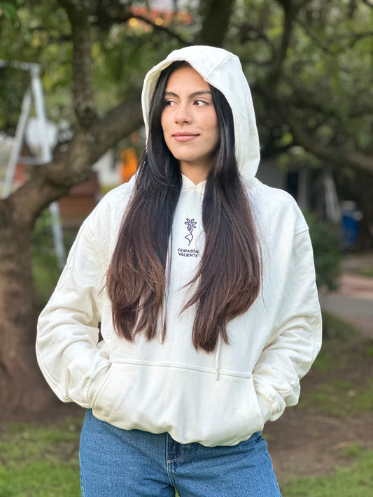 Hoodie Básico Premium – Ellas Inspira: Corazón Valiente