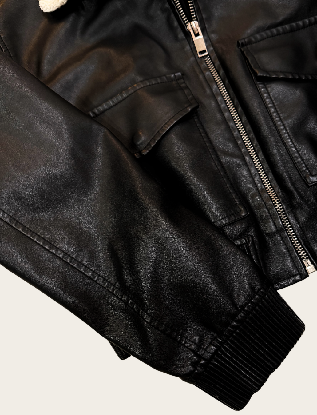 Jacket negra peluche