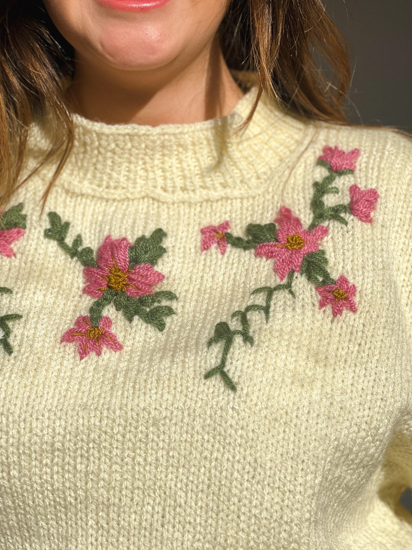 Tejido Esencia Floral marfil